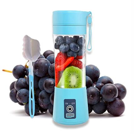 Portable Blender, Mini Smoothie Blender, Juicer Cups, Personal Fruit Mixer, Beach Milkshakes Ice Maker Travel Handheld Blenders Bottle Bowl, Rech