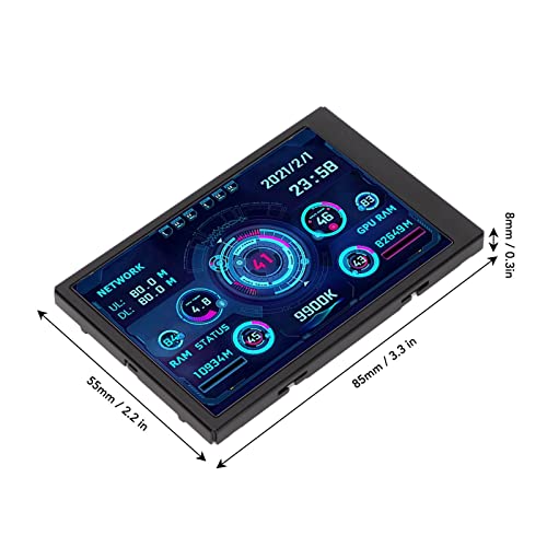 3.5in IPS USB Mini Screen AIDA64 PC CPU RAM Data Monitor PC Sensor Panel Display Temperature Monitor Computer Temp Monitor