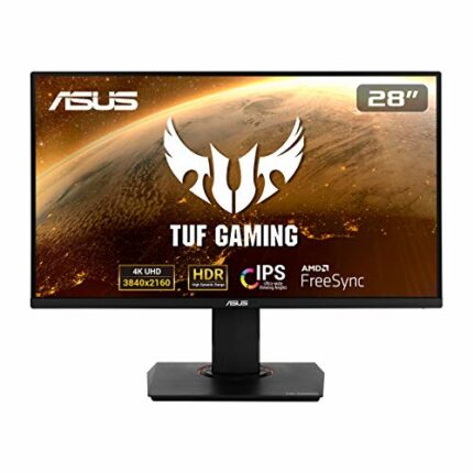 ASUS TUF Gaming VG289Q, 28 Inch4K (3840x2160) Gaming monitor, IPS, 90% DCI-P3, DP, HDMI, FreeSync, Low Blue Light, Flicker Free, Shadow Boost, HD