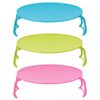 3 Pack Microwave Folding Tray, Round Microwave Plate Stacker, Steaming Rack for Heating Food, Multipurpose Microwave Rack for Bacon Frozen Snacks