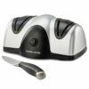 Andrew James Electric Knife Sharpener | Global Sharpner for Metal Kitchen Chefs Cooks Knives with 2 Grinding Wheels | Makes Sharpening Easy Work