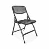 WALNUT Folding Chair Meeting Chair Office Chair Meeting Room Chair Training Chair Home Backrest Chair Computer Chair Meeting Chair (Color : Black