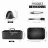 AM STORE 1 Silicone Air Fryer Liner Pack of 2 with Brush, Tong and Mitts- Tower Dual - Instant Vortex Air Fryer Silicone Liner - Reusable Air Fry