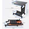 ZCMEB Folding Computer Desk, Height-Adjustable, Space-Saving Home Office Desk Working Table