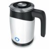 Arendo - Electric Kettle 0.5 Litre Cordless - Stainless Steel Water Boiler with 5 Temperature Values Selectable - Double Walled Design - Small Ke