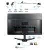 Thinlerain 20" PC Monitor 16:9 1600x900 Kitchen Monitor, LED Monitor Build in Speaker, 5Ms, 60 Hz, VESA Mountable, with VGA HDMI AV BNC USB, for