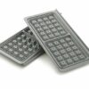 Breville VST072 DuraCeramic Waffle Maker, Non-Stick and Easy Clean with Deep-Fill Removable Plates, White and Stainless Steel