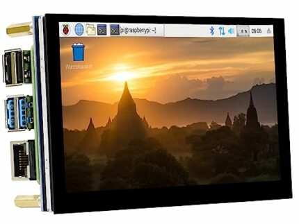 5inch DSI LCD Capacitive Touch Display for Raspberry Pi 4B/3B+/3A+/3B/2B/B+/A+/ cm 3/3+, 800×480 TFT Screen LCD, Refresh Rate up to 60Hz. Support