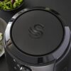 Swan SD75210BLKN Stealth 4.7L Manual Air Fryer with Adjustable Temperature, 60 Minute Timer, Compact, 1500W, Matte Black