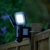 Auraglow Twin LED PIR Sensor Battery Powered Outdoor Flood Security Light Motion Detection Lamp - Volta