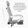 MMAXZ Chairs,Swivel High Back Home Office Computer Desk Chairs Racing Chair with Headrest and Lumbar Support (Color : Gray, Size : 114 * 70 * 70c