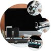 STOBOK 1pc for Functional Tabletop Keyboard Compartments Stationery Riser Rack Raiser, Home Monitor Computer Screen Desk Stand Shelf Organizer Of