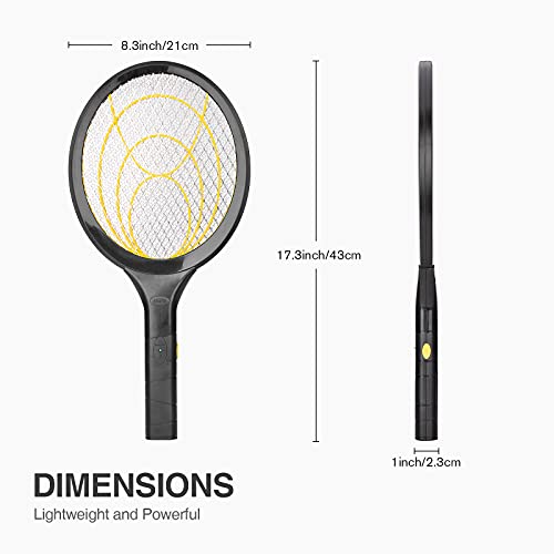 mafiti Electric Fly Swatter, Fly Killer Bug Zapper Racket for Indoor and Outdoor Pest Control,(2AA Batteries not Included)