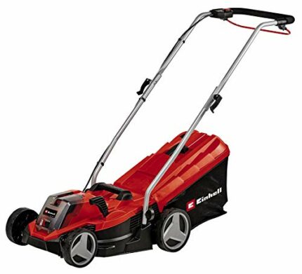 Einhell Power X-Change 18/33 Cordless Lawnmower - 18V, Brushless Motor, 33cm Cutting Width, 30L Grass Box, 5 Cutting Heights - GE-CM 18/33 Li Sol