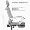 BZLSFHZ Desk Chair, Mordern Comfort Swivel Fabric Home Office Task Chair with Arms and Adjustable Height Suitable for Computer Working and Meetin