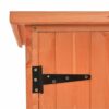 LUKEO Garden Shed Outdoor House with 2 Shelves and 2 Doors for Tools and Lawn Mower Storage Space Wood,120x50x91cm