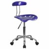 Flash Furniture Office Chair, Chrome, Wine Red, 41.91 x 43.18 x 88.27 cm