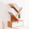 ZYING Simple Home Small Bookshelf, Floor Office Desktop Storage Rack Creative Bookshelf