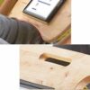 WALNUT Solid Wood Laptop Computer Table, Portable Lazy Collapsible Student Table, Small Table Leisure Table Home Office