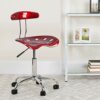 Flash Furniture Office Chair, Chrome, Wine Red, 41.91 x 43.18 x 88.27 cm