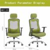 PY Computer Gaming Chairs Video Game Chairs Home Office Desk Chairs High-Back Swivel Mesh Chair, Height Adjustable