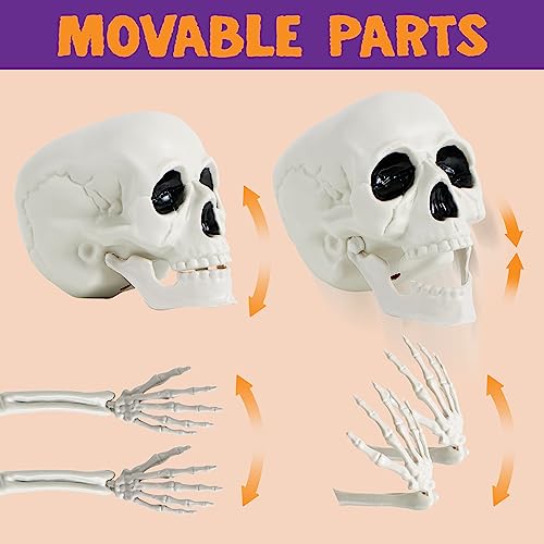JOYIN Halloween Skeleton Ground Stakes Decoration, Full Size Skeleton Ground Stakes Prop for Yard Decoration Stakes, Outdoor Halloween Props, Hal