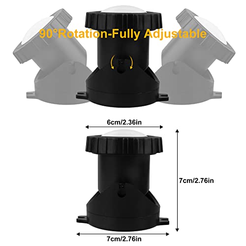 NATPOW Pond Lights, Mains Powered, RGB Underwater spot, Aquarium Lights with Remote Control, IP68 Waterproof, Multicoloured, Submersible, for Aqu