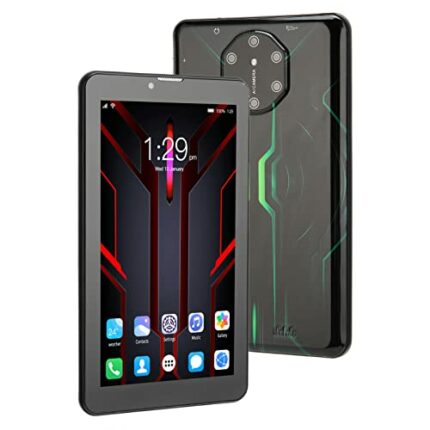 PUSOKEI 7in Android Tablet PC, Dual SIM Calling Tablet, 4GB RAM 32GB ROM, 8 Cores CPU, 1080P IPS Touch Screen, 5MP and 8MP Camera, 2.4G 5G WIFI,