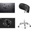 SLNFXC Office PC Desk Chairs, Faux Leather Executive Computer Chair Home Office 360°Swivel Chairs with Armrests and Backrest (Color : Wit)