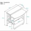 NXYJD Height Sit Stand Workstation, Mobile Standing Desk, Stand Up Computer Desk with Dual Surface for Home Office