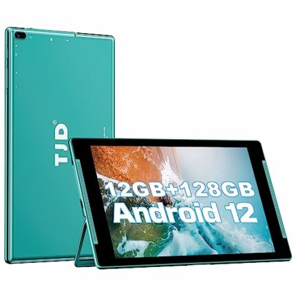 10.1 inch Tablet,Android 12 Tablets with Stand,12GB RAM 128GB ROM (512GB Expandable Storage),HD IPS Screen,2.0MP Front Camera,8.0MP Rear Camera,W
