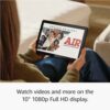 All-new Amazon Fire HD 10 tablet, built for relaxation, 10.1" vibrant Full HD screen, octa-core processor, 3 GB RAM, up to 13-h battery life, lat