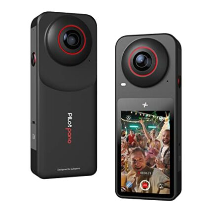 Labpano PilotPano 360 Degree Camera,5.7K 360°,3,1” Touch Screen,CMOS sensors,AI Editing, Live Streaming, HDR,Webcam,PilotSteady