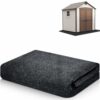 UISKOOPW Outdoor Storage Shed Mat，Hot Tubs Mat, Anti-Slip and Waterproof Backing, Dustproof Outdoor Carport Mat，Patio Furniture Floor Mat for Pro