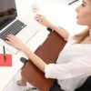 WANGFENG Ergonomic Adjustable Keyboard Tray, Desk Extender Tilt and Fold Down Design Table Mount Armrest for Home Office to Save Space