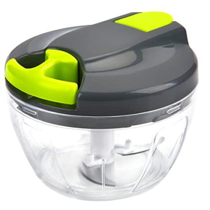 Manual Food Chopper&Processors with Stainless Steel Blades 500ml,Vegetable Chopper Shredder,Suitable for Onions,Garlic, Herbs,Nuts,Fruits,Gift fo