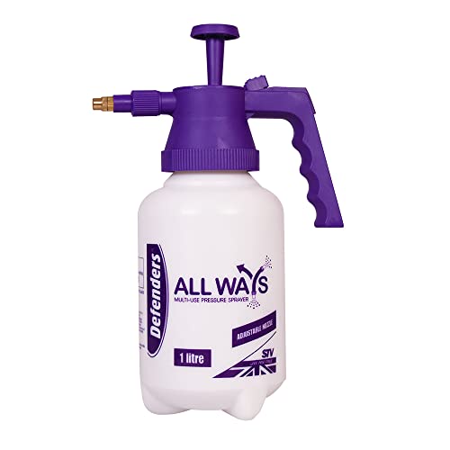 Defenders All Ways Multi-Use Pump Action Pressure Sprayer – 1L, Adjustable for Home & Garden Use - Indoor Plants, Cleaning, Outdoor, Garden, Fert