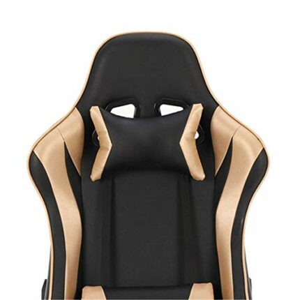 Mu Home Game Chair High Back Office Chair Swivel Chair Pu Leather with Adjustable Lumbar Support