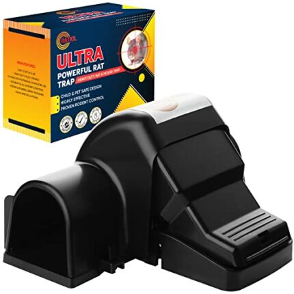 Ratkil Ultra Powerful Rat Trap - Large, Heavy Duty Trap That Kills Instantly | Professional Quality Rat Killer & Mouse Trap for Indoors & Outdoor