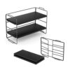 Bemodst Desk Stand, Multi-Purpose Desk Storage Shelf, Desk Organizer, Double-Layer Book rack, Desktop Storage Rack Manager for Living Room, Child