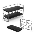 Bemodst Desk Stand, Multi-Purpose Desk Storage Shelf, Desk Organizer, Double-Layer Book rack, Desktop Storage Rack Manager for Living Room, Child