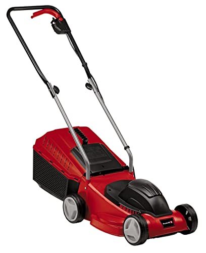 Einhell GE-EM 1032 Electric Lawnmower -- 32cm Cutting Width, 30L Grass Box, 3 Cutting Height Levels -- Lightweight, Walk-Behind Lawn Mower For Sm