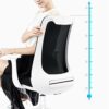 n/a Chairs,Height Adjustable Black Office Chair Mesh Swivel Computer Conference (Color : Black, Size : 97 * 62cm)
