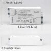 ADOGO® LED Transformer LED Power Supply- 24W, 12V DC, 2A - Constant Voltage for LED Strip Lights and G4, MR11, MR16 LED Light Bulbs