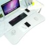 WANGFENG C Clamp-On Keyboard Tray Under Desk, Ergonomic Keyboard Shelf Under Desk Sliding Adjustable Desk Sliding Keyboard for Office Home Typing