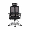 ZCMEB Mesh Office Chair Ergonomic Office Chair Computer Desk Chair, Mesh Seat and Back, Wide Headrest, Adjustable Lumbar Support