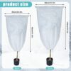 6 Pieces Winter Fleece Plant Cover Plant Frost Protection with Drawstring Horticultural Fleece Tree Fruit Protection Bags for Bushes Ferns Banana