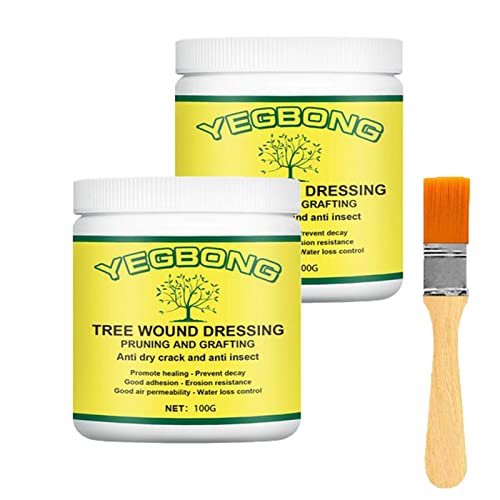 mein Plant Wound Pruning Sealer | Tree Pruning Cutting Paste | 100g Tree Wound Dressing with brush, Bonsai Wound Healing Agent, Plant Grafting an