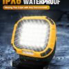 Trongle 50W LED Rechargeable Work Light, 5200LM USB Battery Security Light Portable Light Outdoor Waterproof, COB Floodlight Super Bright with Ma