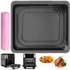 Silicone Air Fryer Liners, 8'' Square 4 to 7 QT Reusable Heat Resistant Food Grade Airfryer Silicone Liners Inserts Baskets Bowl Accessories for
